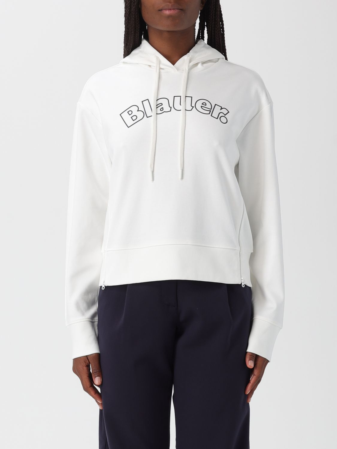 Blauer Sweatshirt  Woman Color White