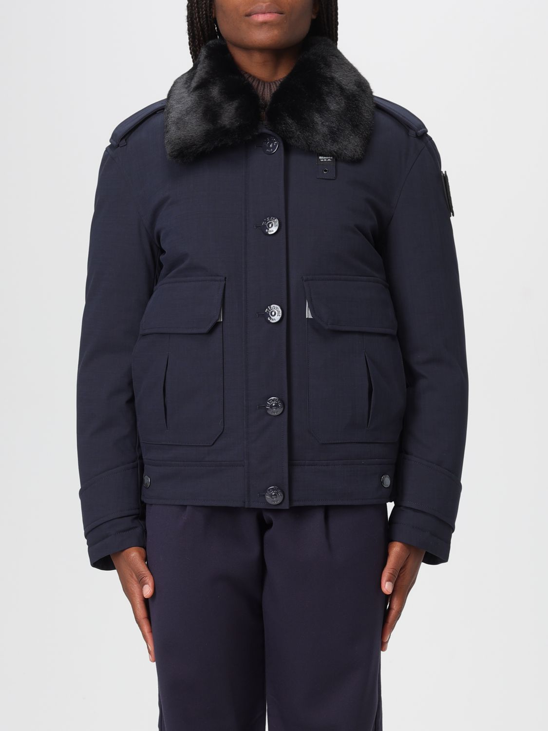 Blauer Jacket  Woman Color Blue In Blue