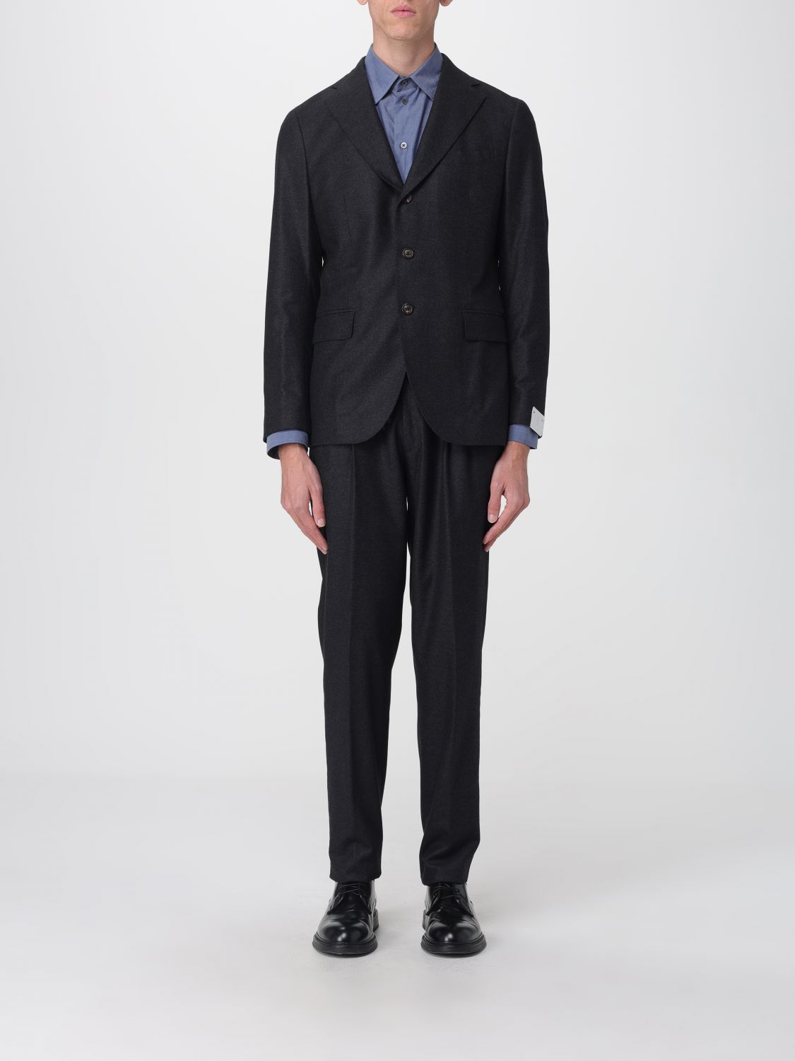 Eleventy Suit Men Color Black In Blue
