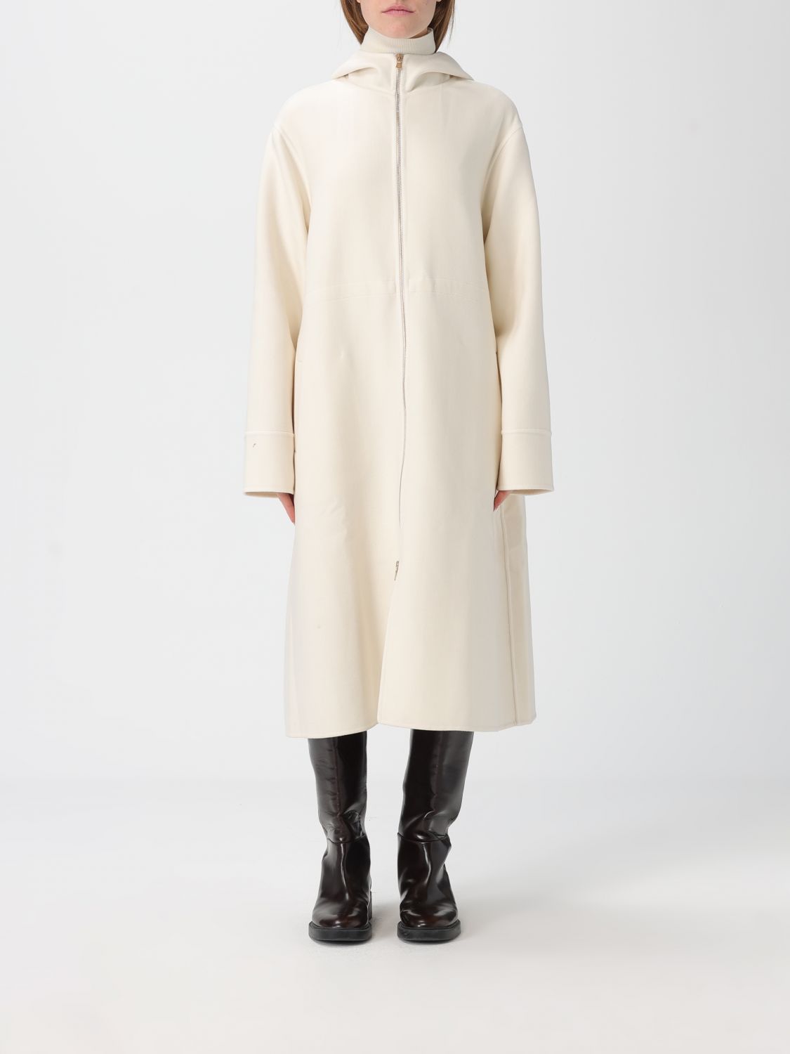 Eleventy Coat Woman Color White In White