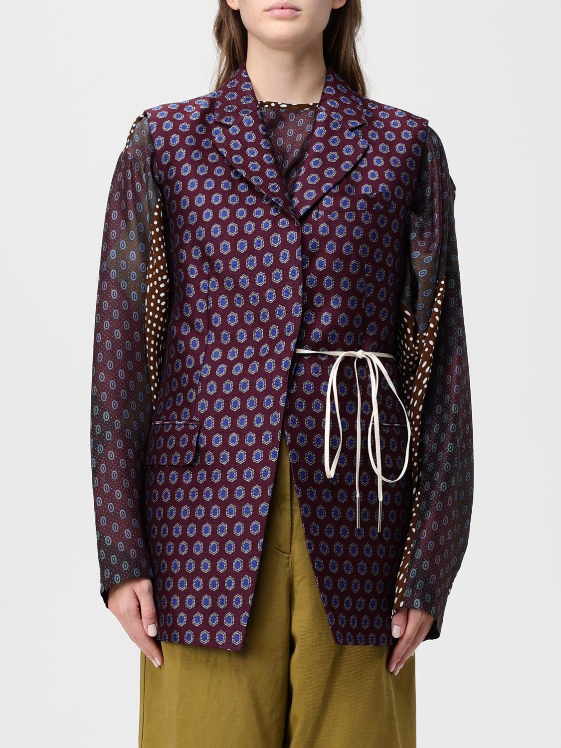 Dries Van Noten Jacket  Woman Color Burgundy In Multi