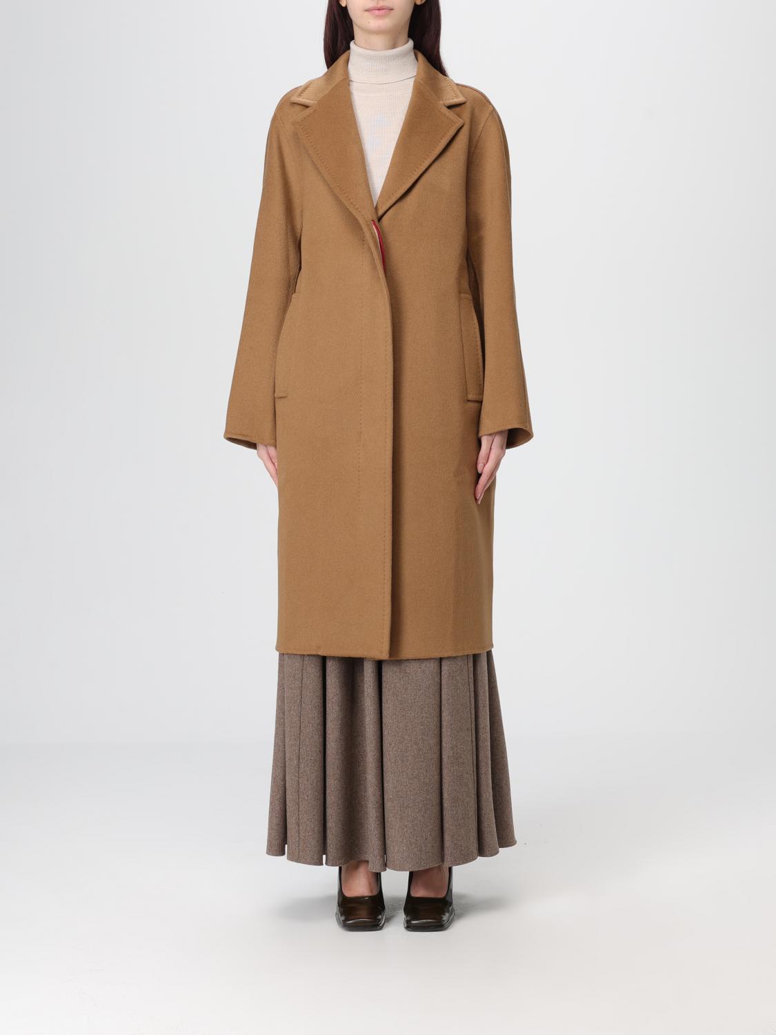 Max Mara Coat  Woman Color Cream In White