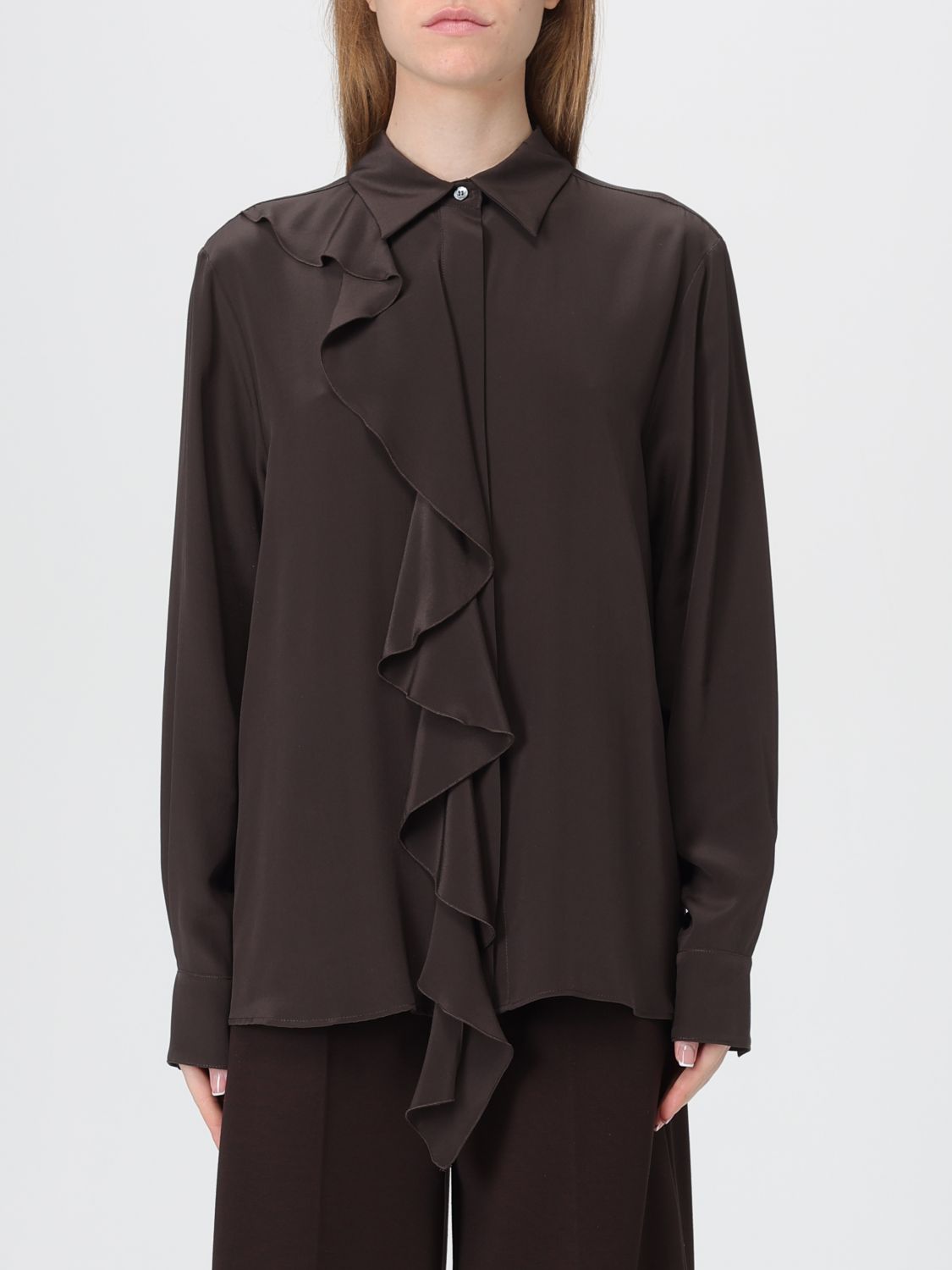 Liviana Conti Shirt  Woman Color Dark In Brown