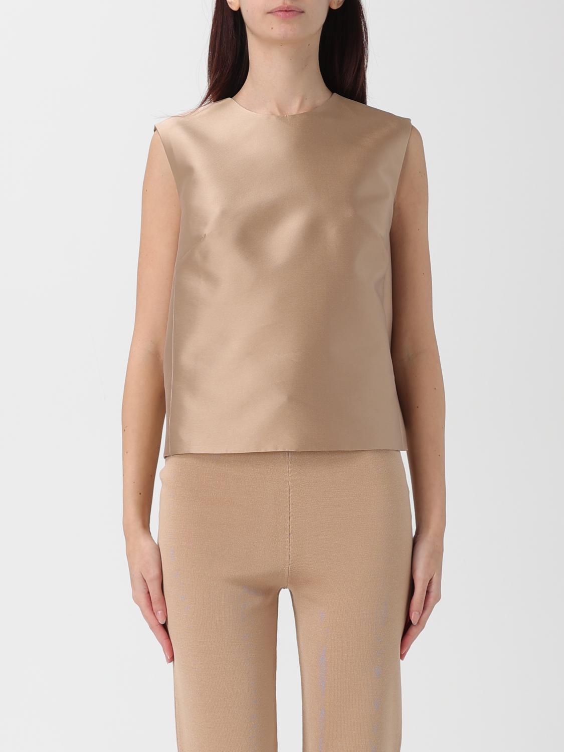 Alberta Ferretti Tops Neutral In Brown