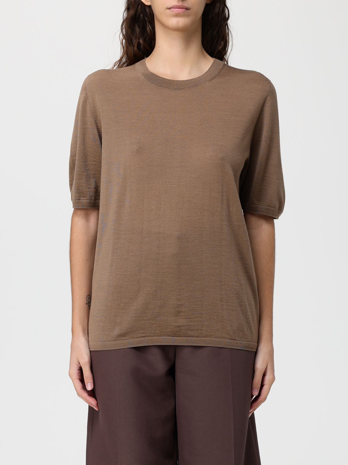 Max Mara Sweater  Woman Color Brown In Brown