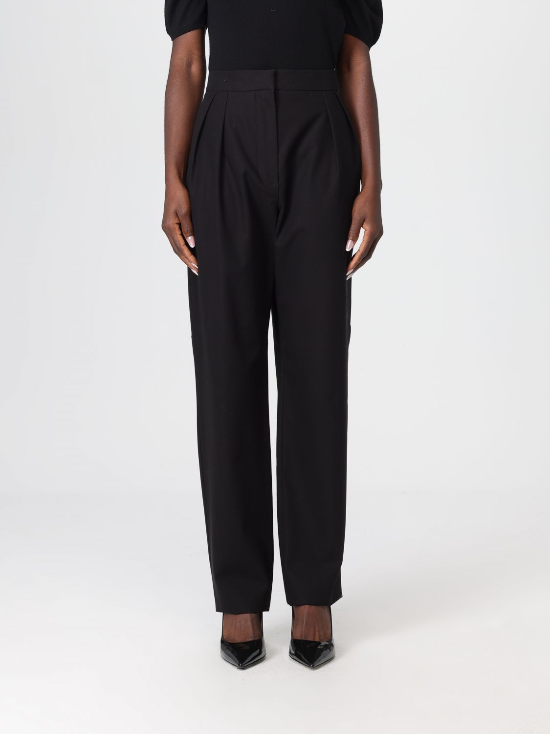 Max Mara Pants  Woman Color Black In Black
