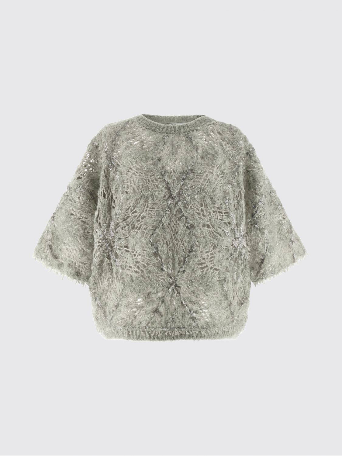 Brunello Cucinelli Suéter Cuello Redondo - Gris In Gray