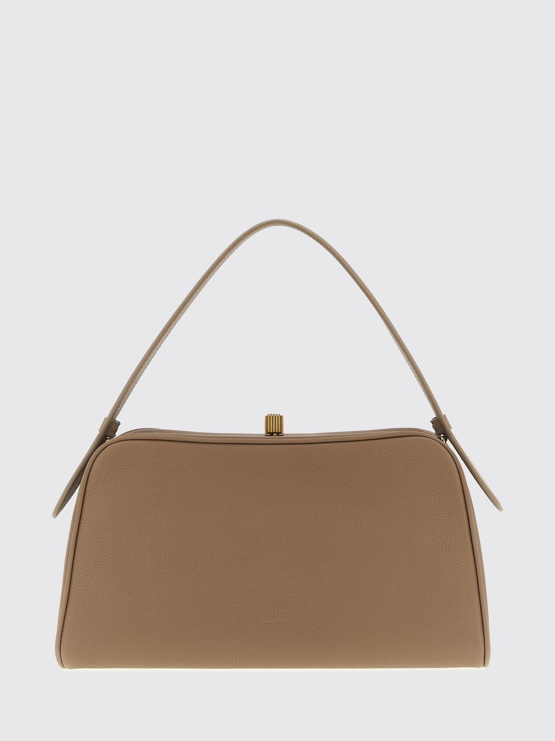 Khaite Hammered Embossed Cate Handbag In Brown
