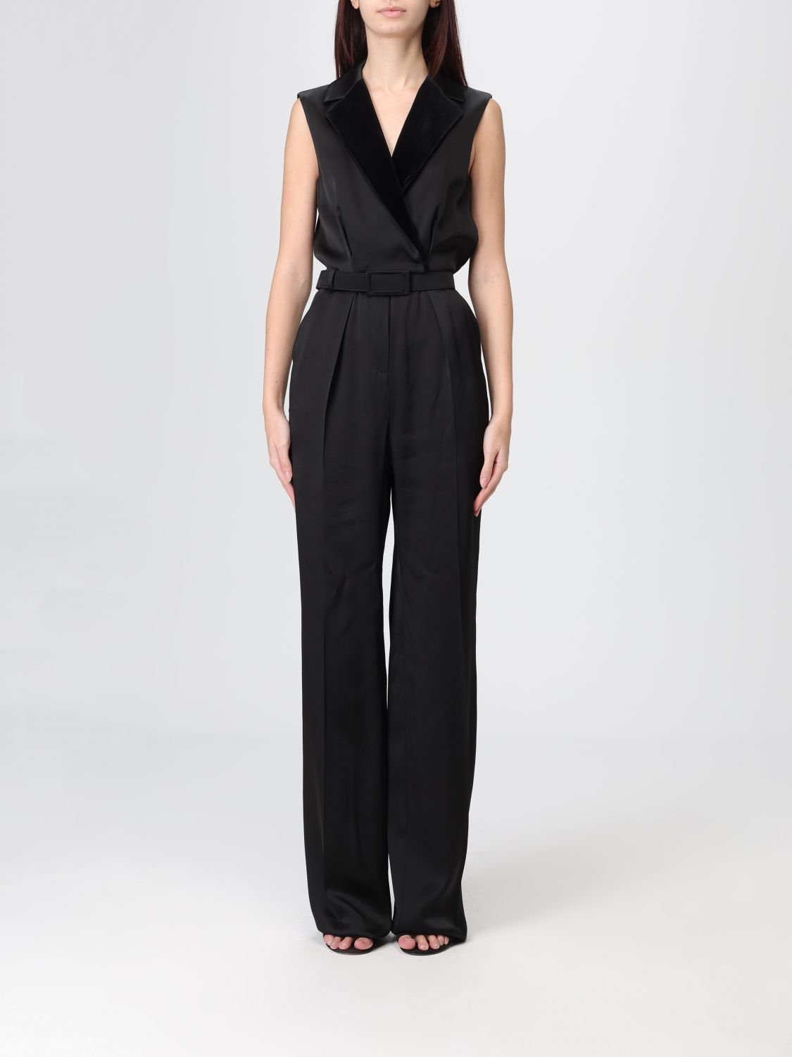 Max Mara Jumpsuit Woman Studio In Black
