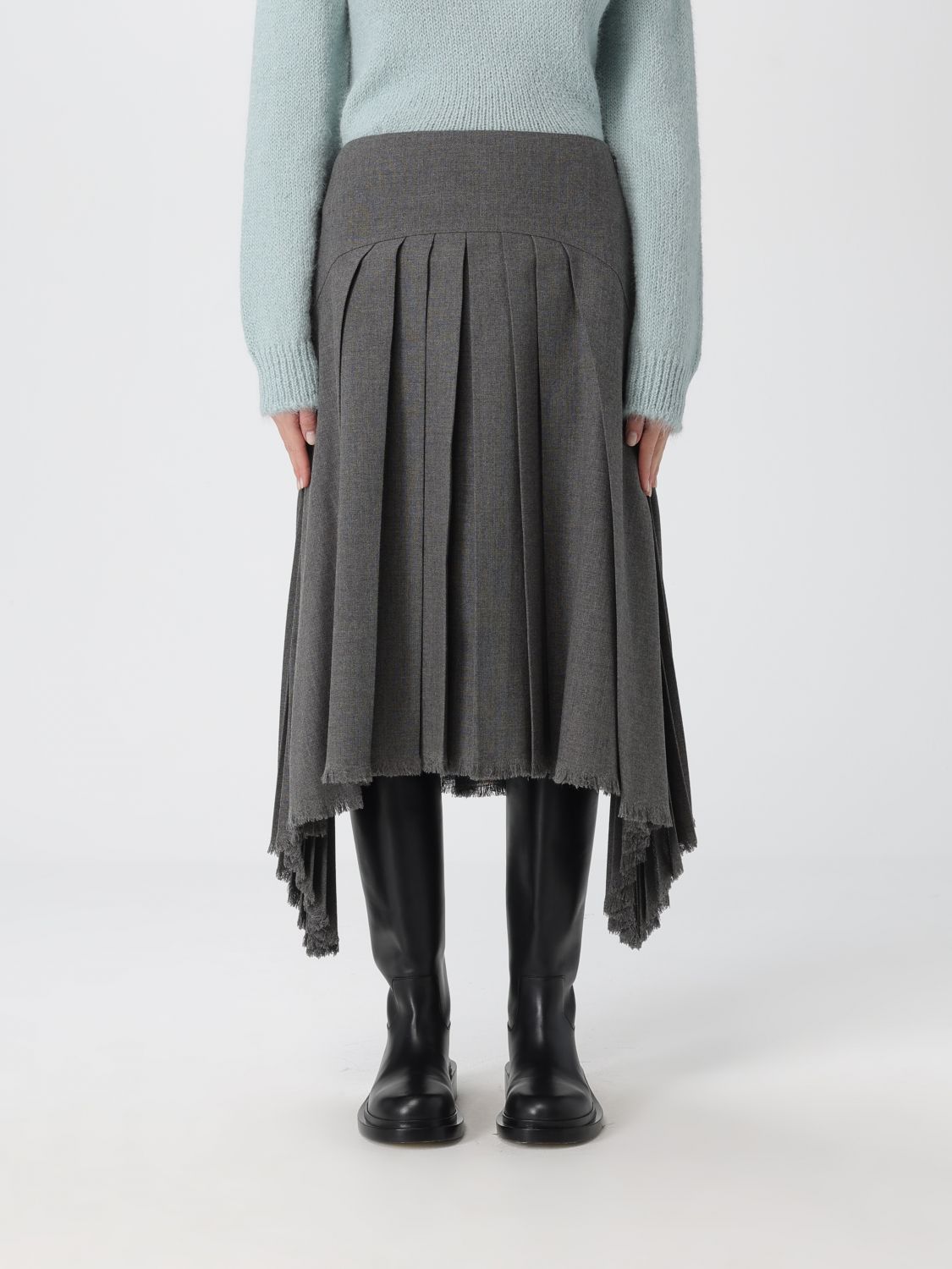 Skirt JIL SANDER Woman color Grey