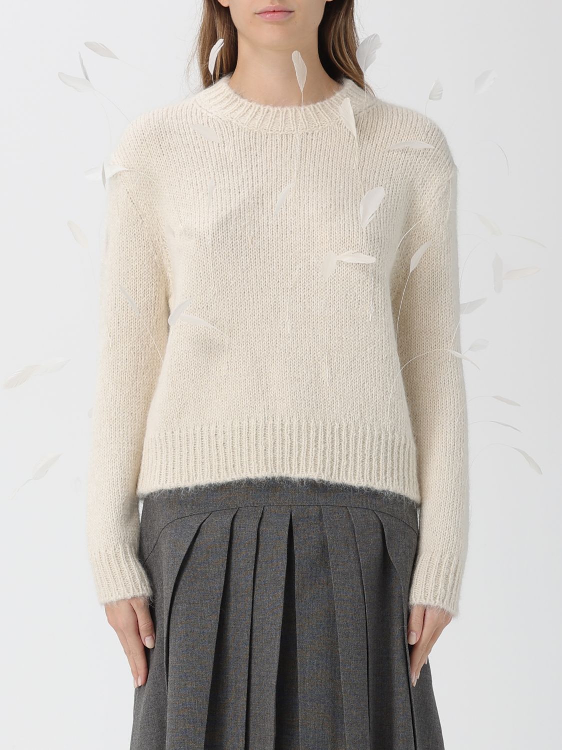 Jil Sander Sweater Woman Color White In White