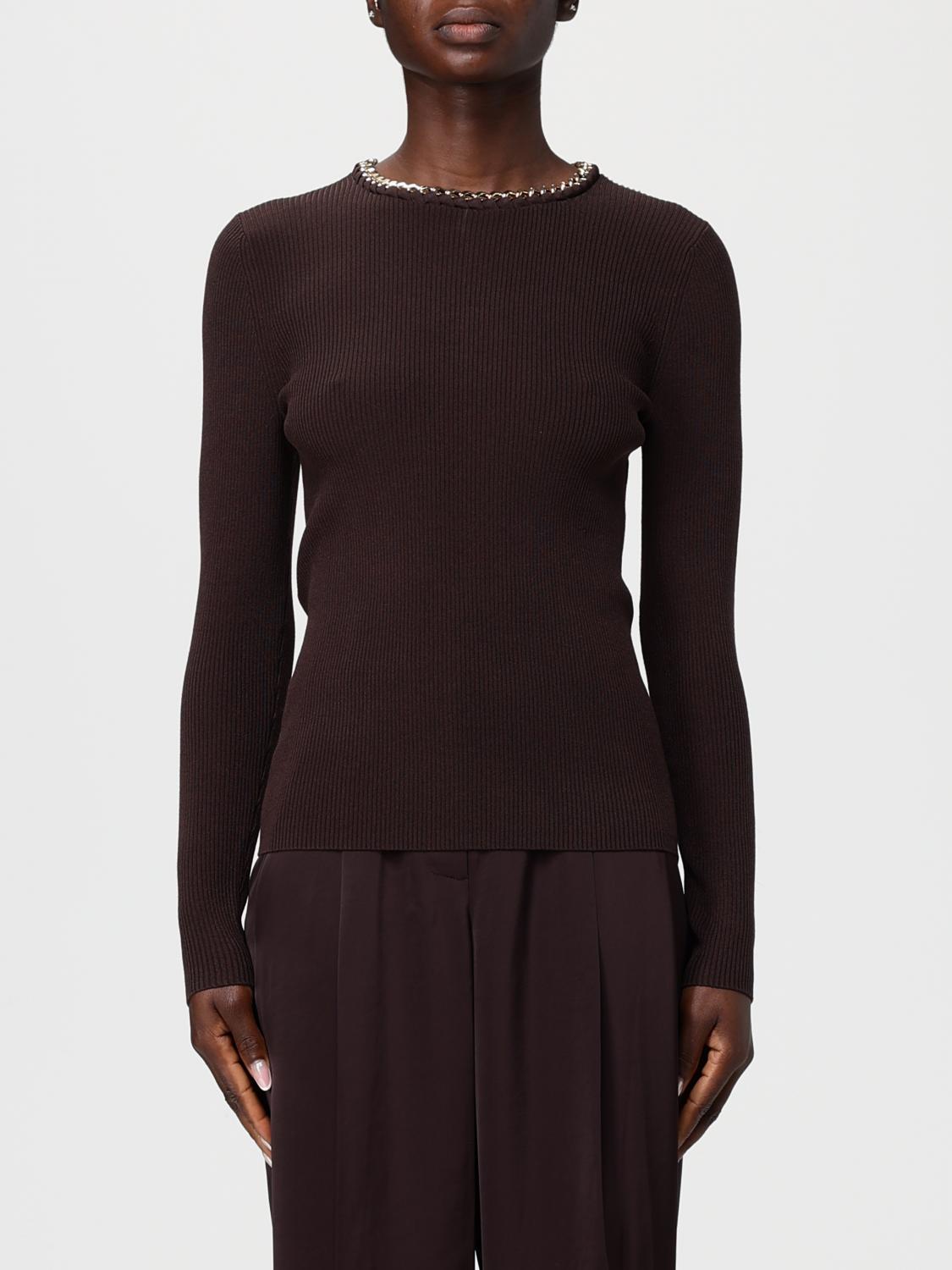 Michael Kors Chain Ribbed Sweater In Multi