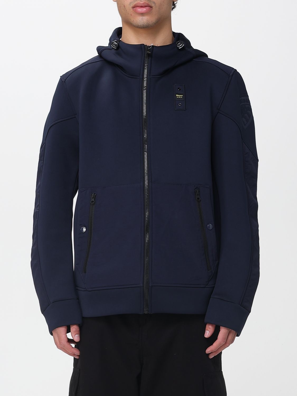 Blauer Neoprene Sweatshirt In Blue