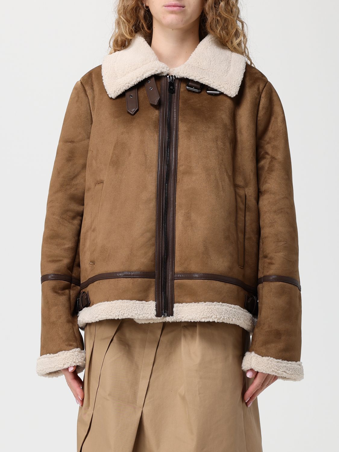 Ralph Lauren Coat Lauren  Woman Color Camel In Brown