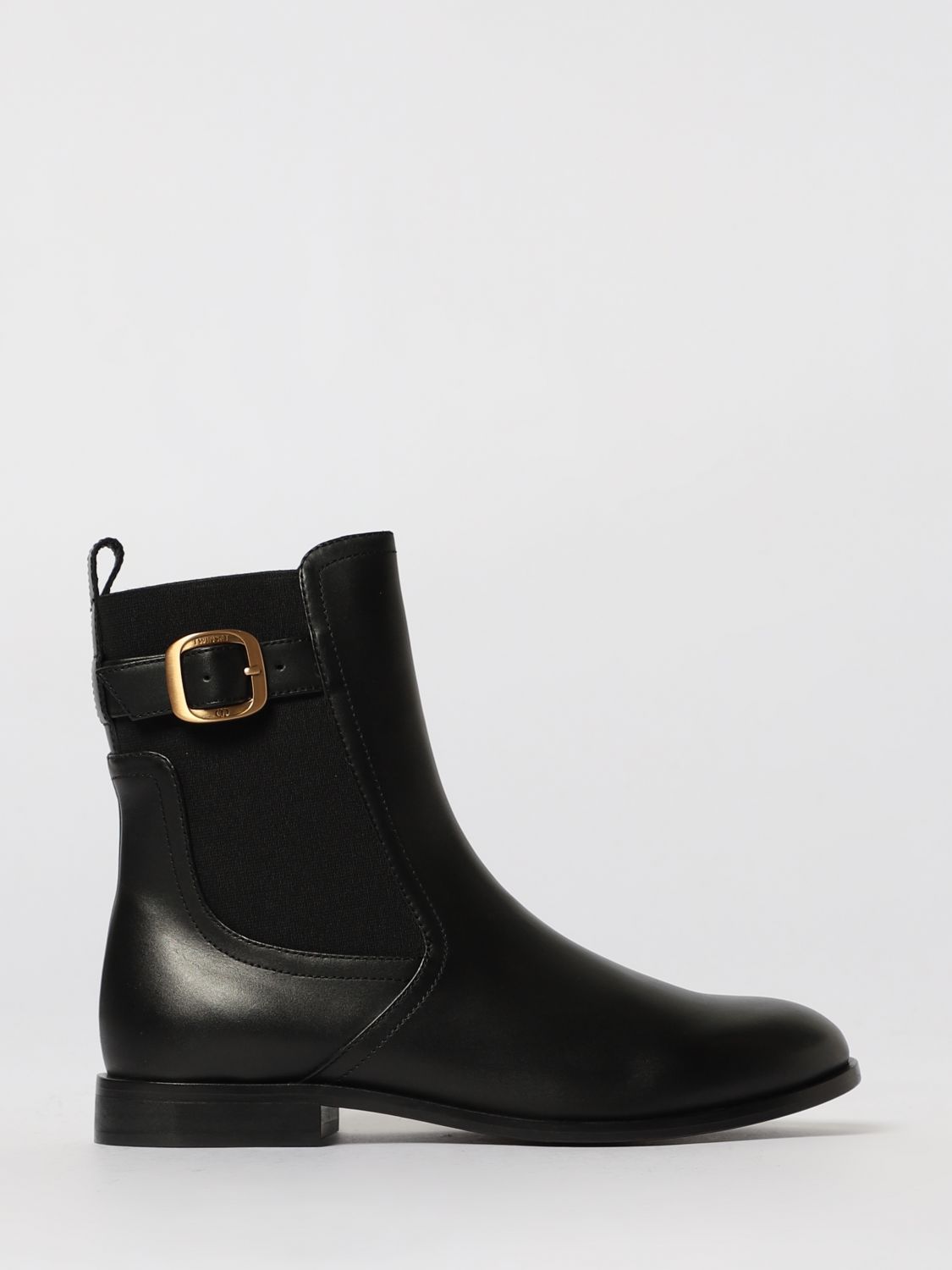 Twinset Buckle-strap Chelsea Boots In Black