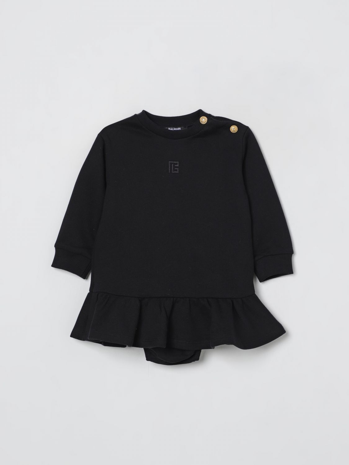 Balmain Romper  Kids Color Black In Black