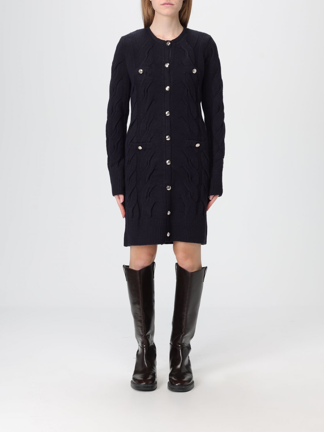 Liu •jo Dress Liu Jo Woman Color Navy In Black