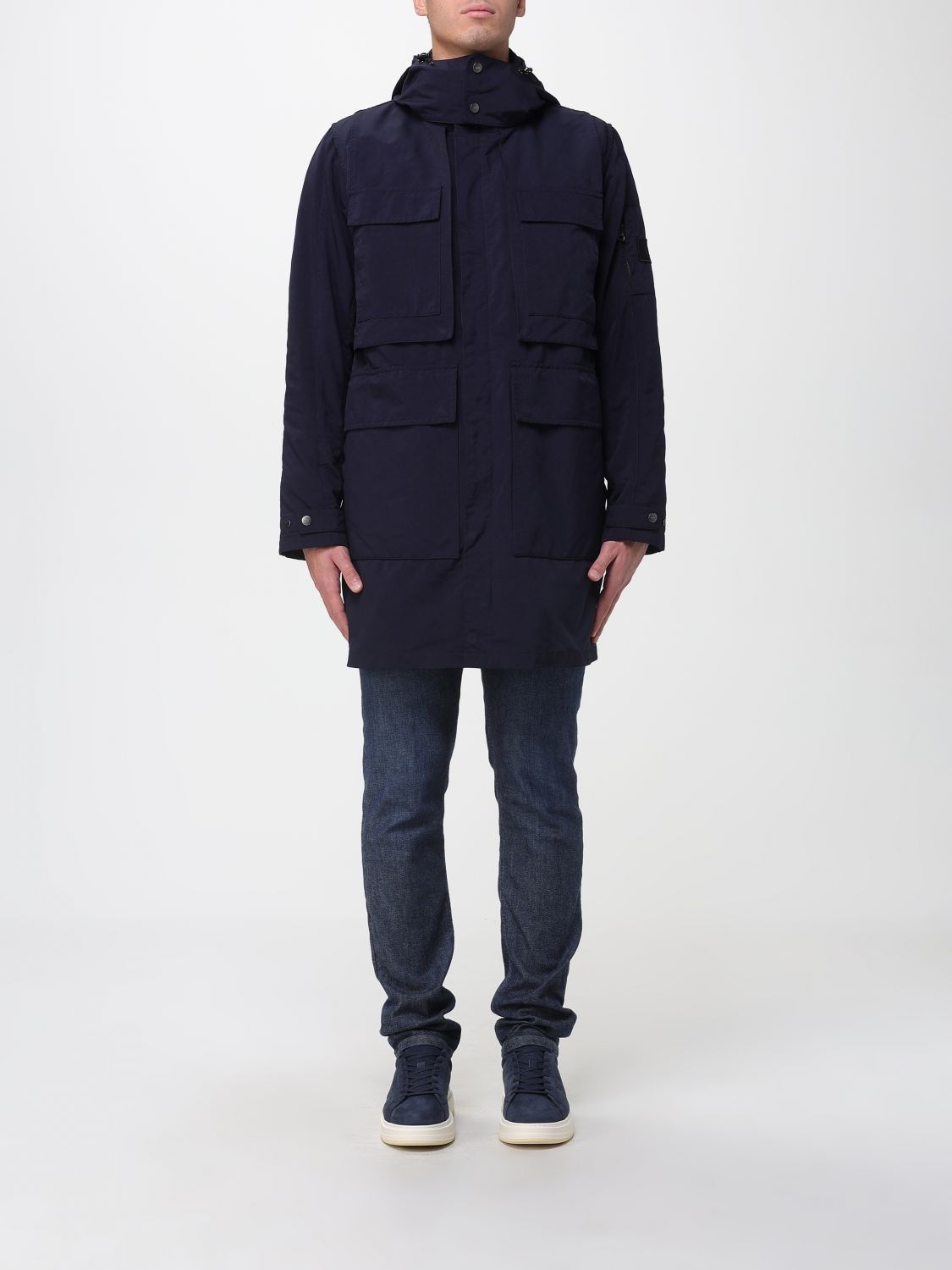 Add Coat Men Color Blue In Blue