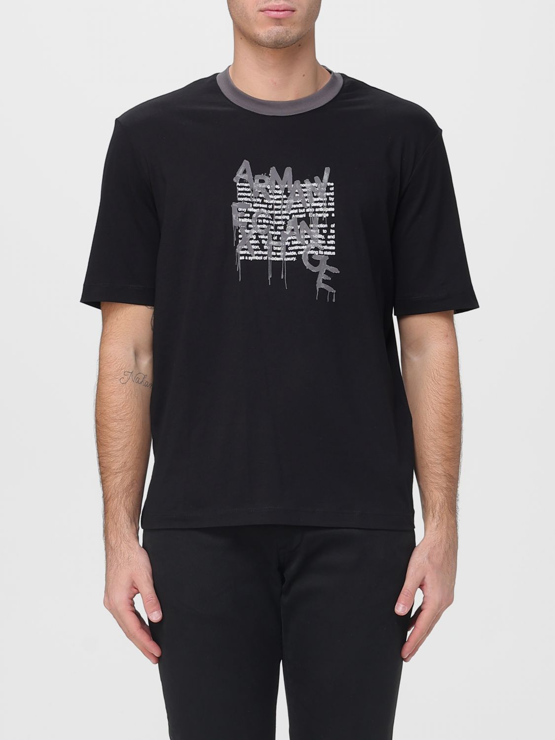Armani Exchange T-shirt  Men Color Black In Black