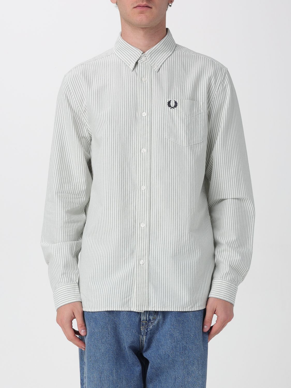 Fred Perry Shirt Men Color Multicolor In White