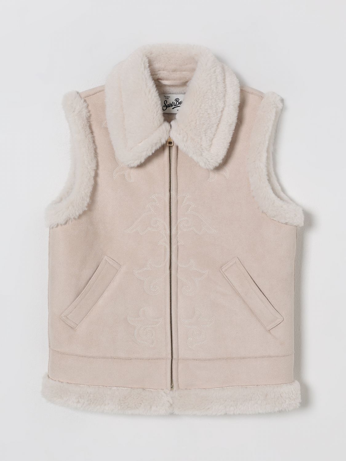 Mc2 Saint Barth Waistcoat Kids Color Pink