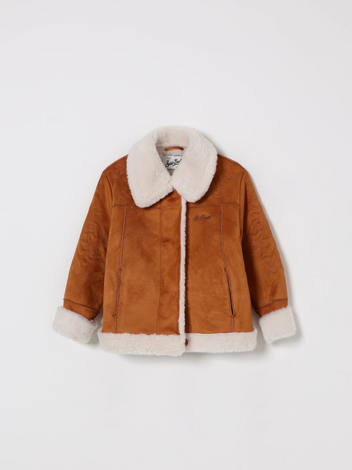 Mc2 Saint Barth Coat  Kids Color Brown In Brown