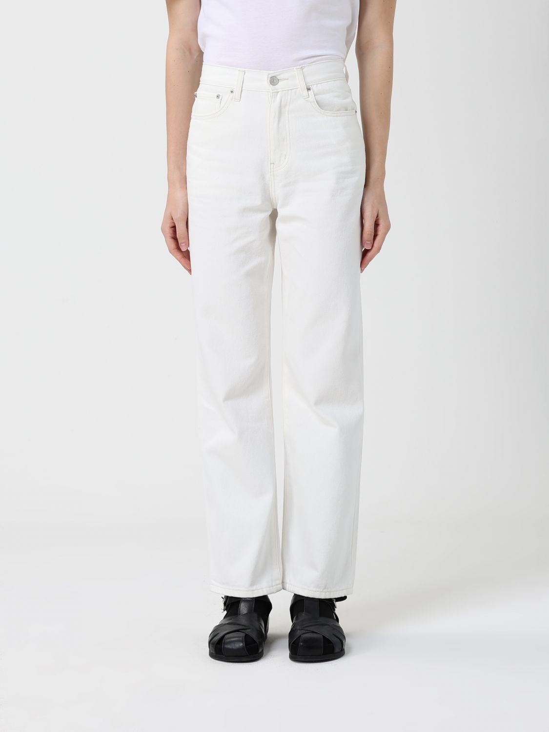 Dunst Jeans  Woman Color White In Animal Print