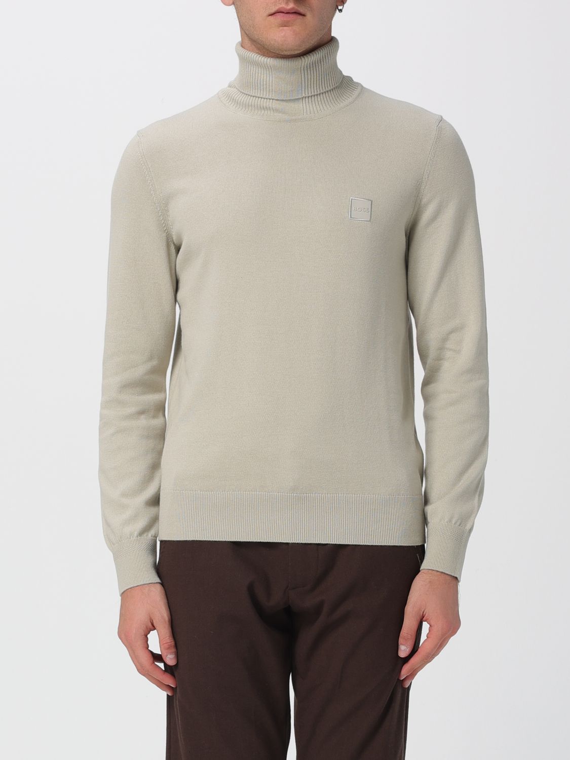 Boss Sweater Men color Beige