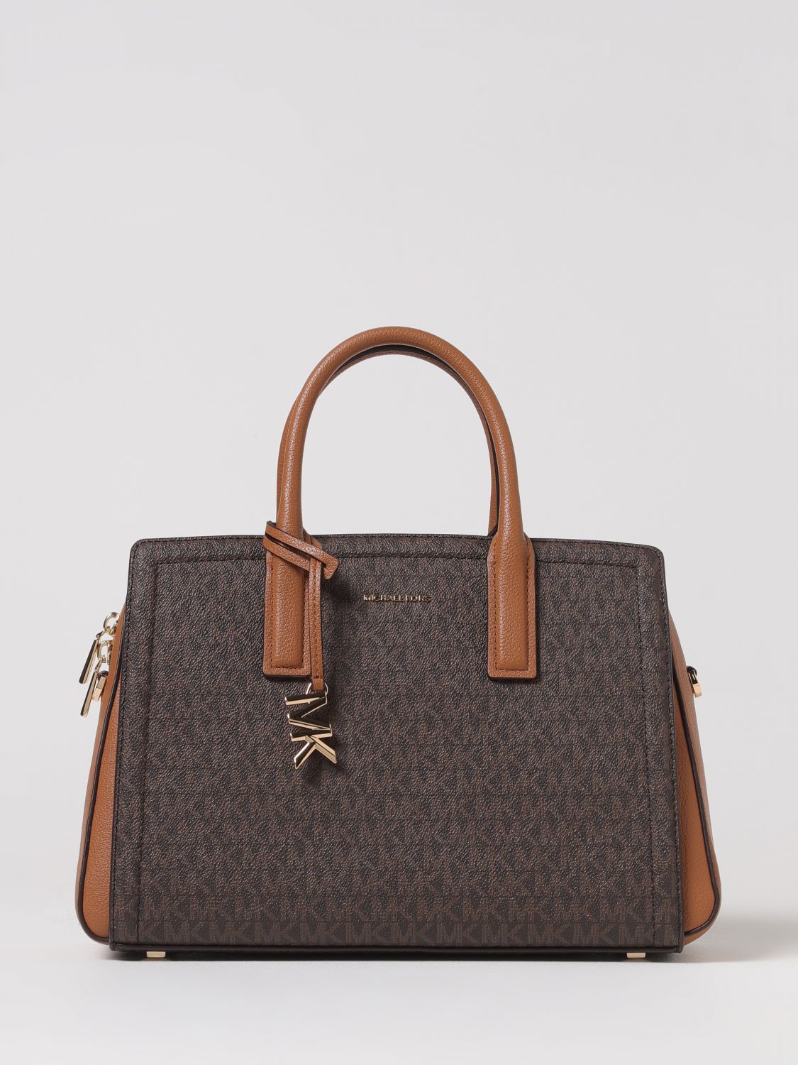 Michael Kors Laila Small Satchel In Brown