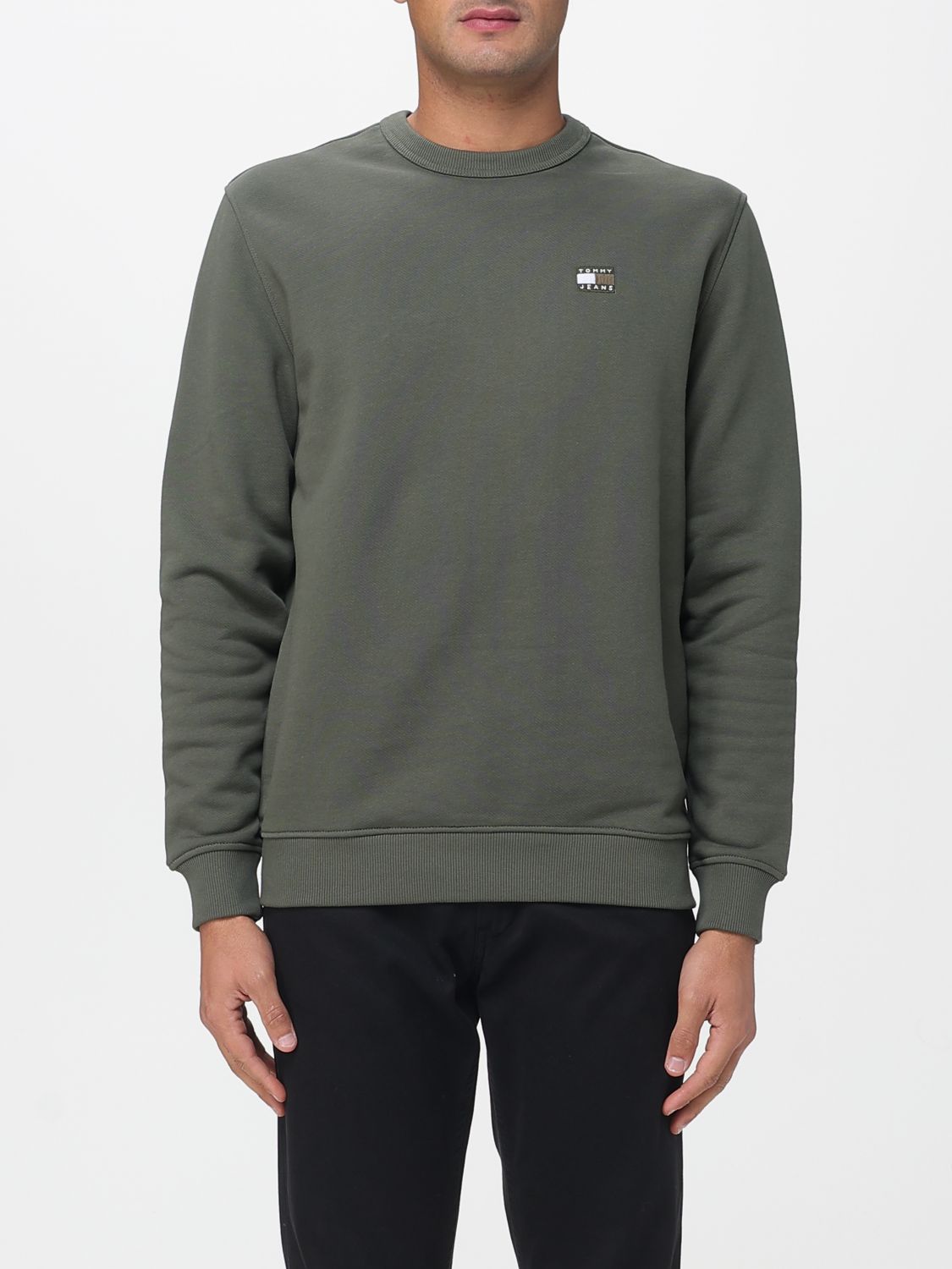 Tommy Jeans Sweatshirt Men Color Green