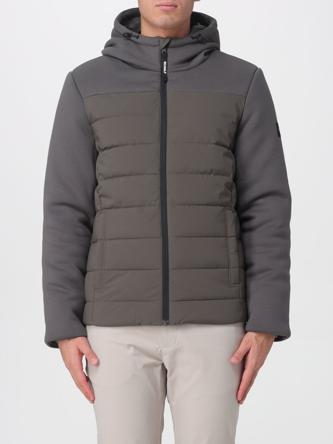 Ecoalf Jacket  Men Color Green In Gray