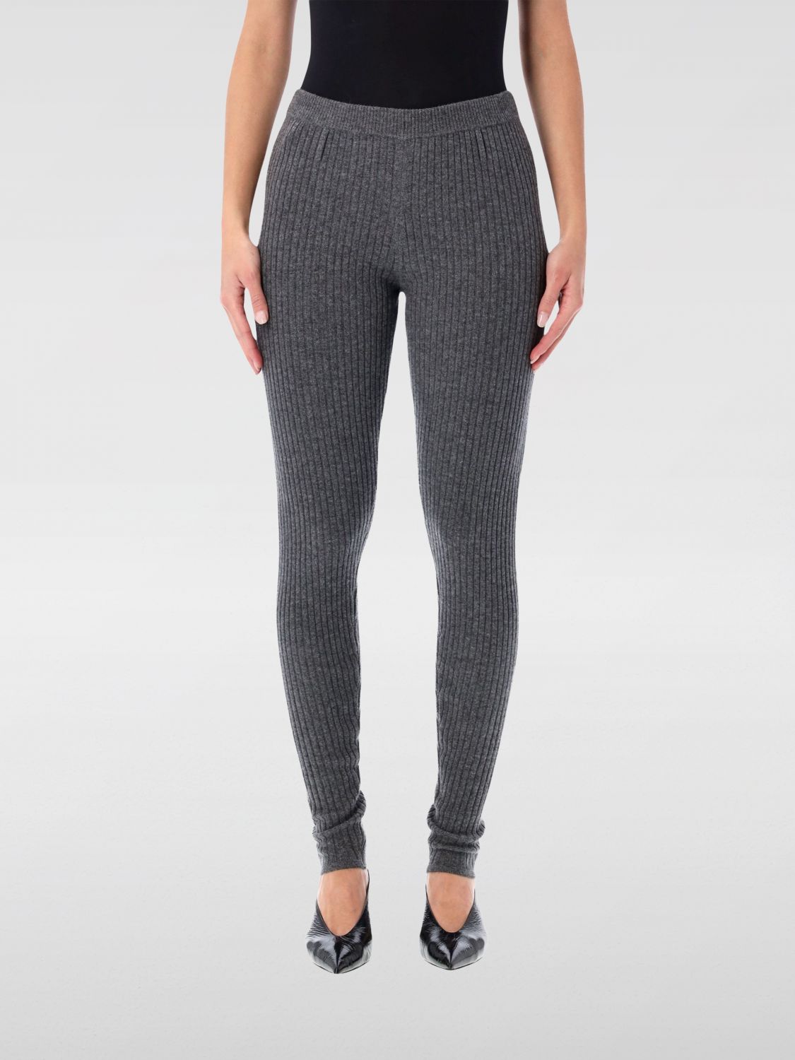 The Garment Como Knit Leggings Rib In Gray