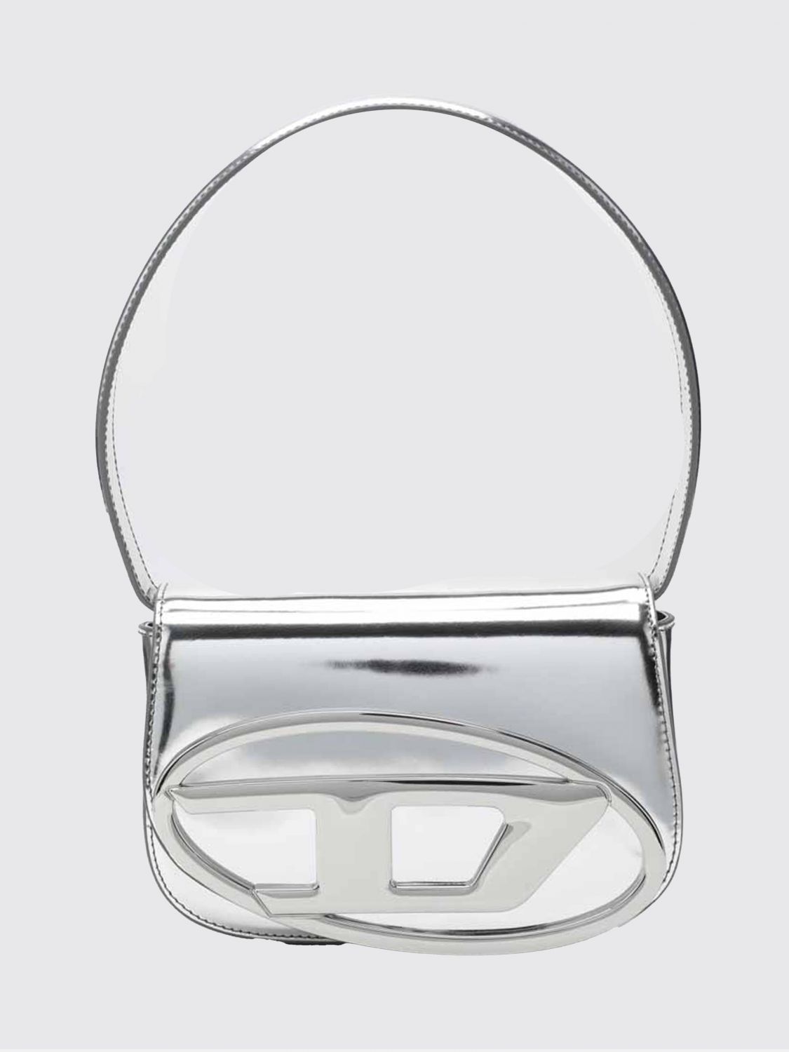 Diesel 1dr Shoulder Bag In Silver