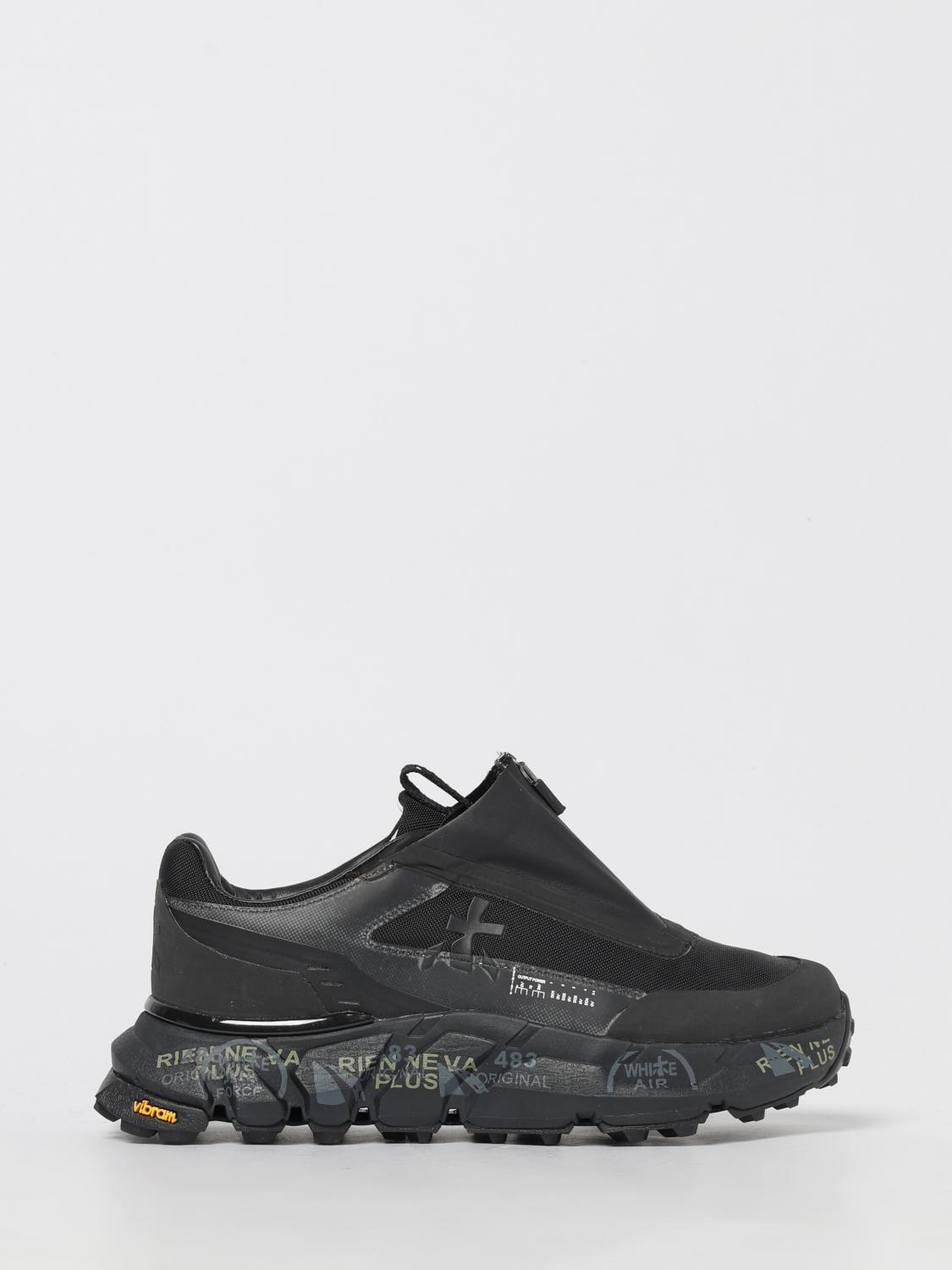 Premiata Sciliar Zip-detail Sneakers In Brown