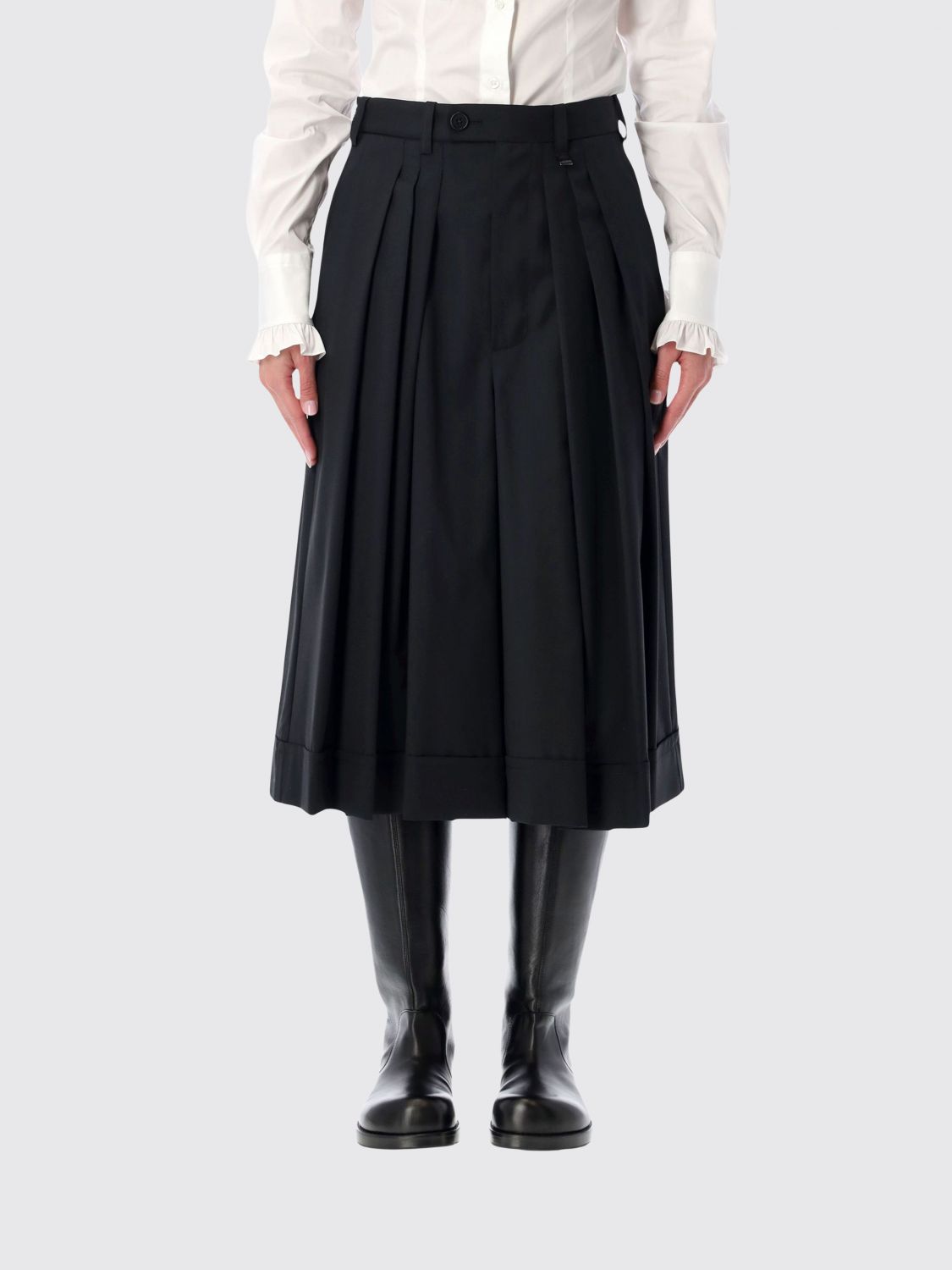 Vivienne Westwood Black Culottes Trousers In Black