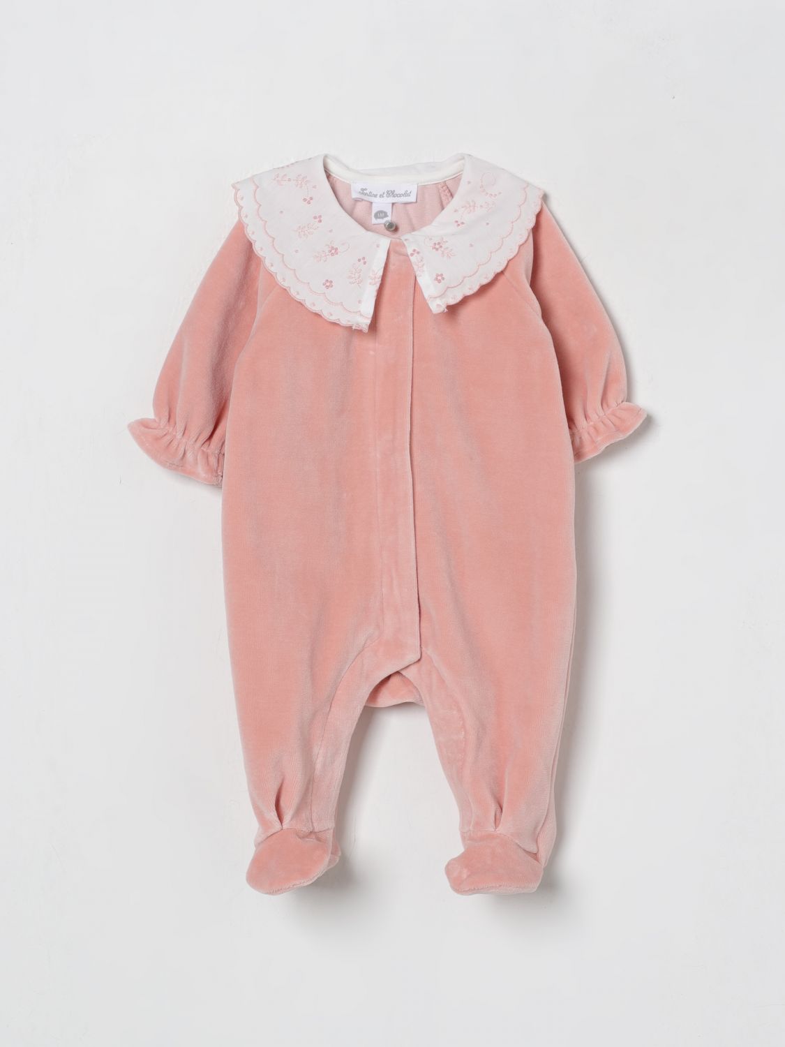 Tartine Et Chocolat Ruffled-collar Tracksuit In Pink
