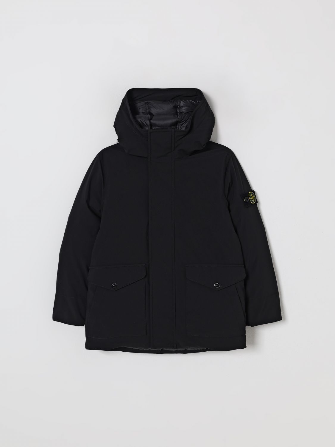 STONE ISLAND JUNIOR Mantel Kinder Farbe Schwarz