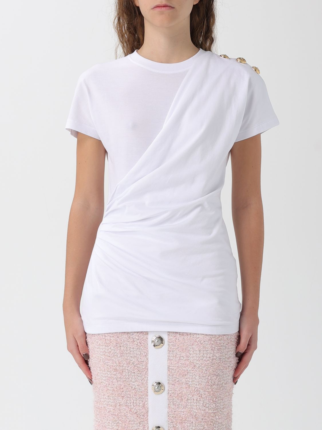 T-Shirt BALMAIN Woman color White