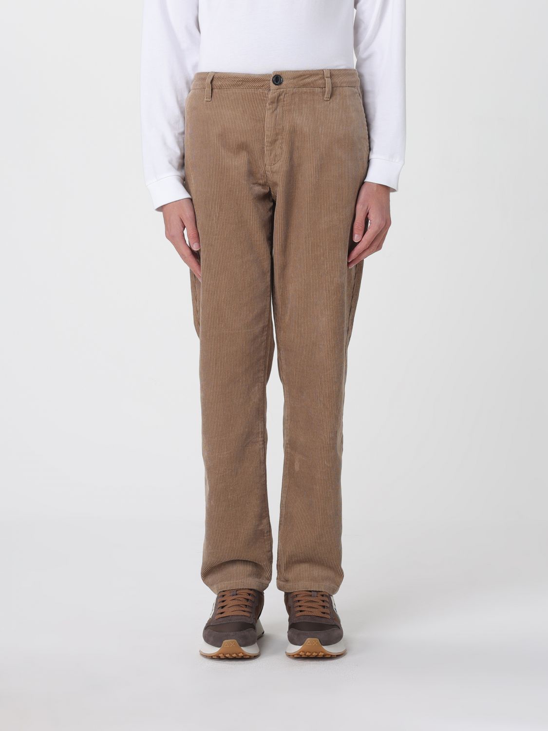 Sun 68 Pants Sun68 Men Color Beige In Brown