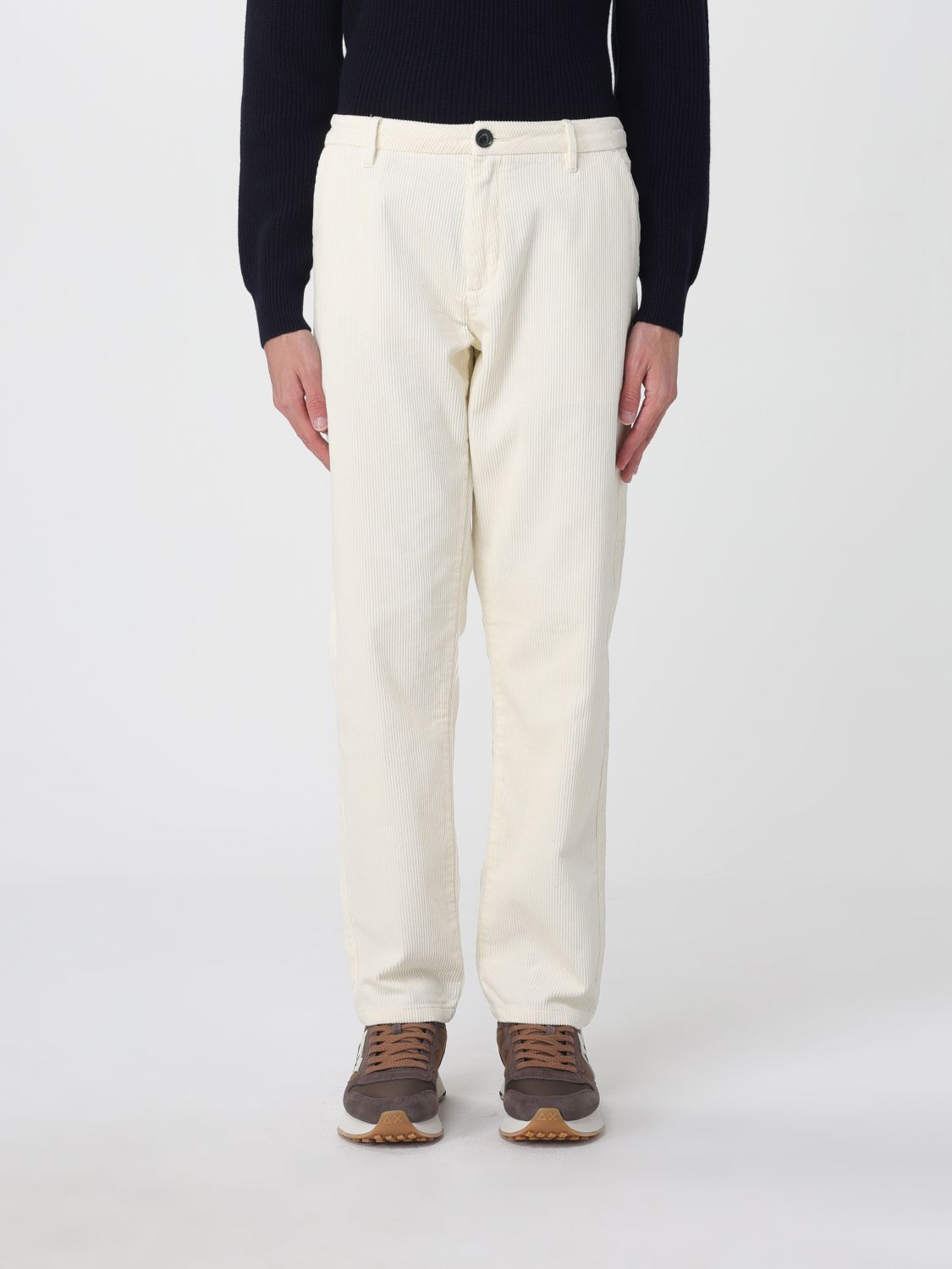 Sun 68 Pants Sun68 Men Color Yellow Cream In Neutral