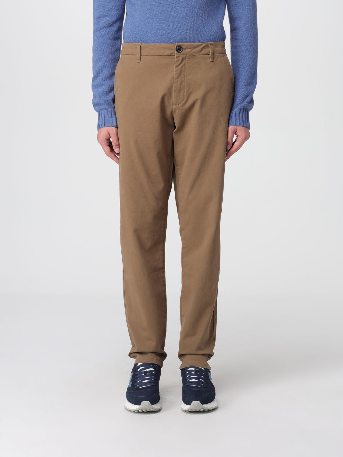 Sun 68 Pants Sun68 Men Color Mud In Brown
