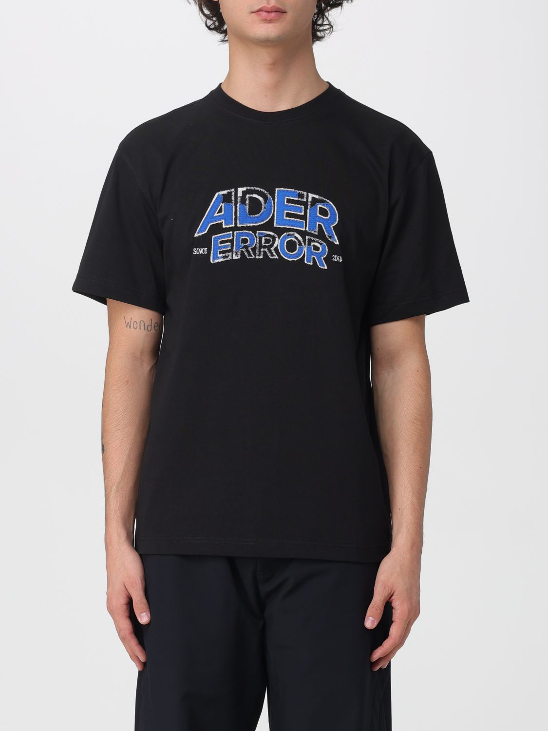 Ader Error Black Edca Product. 52 T-shirt In Black