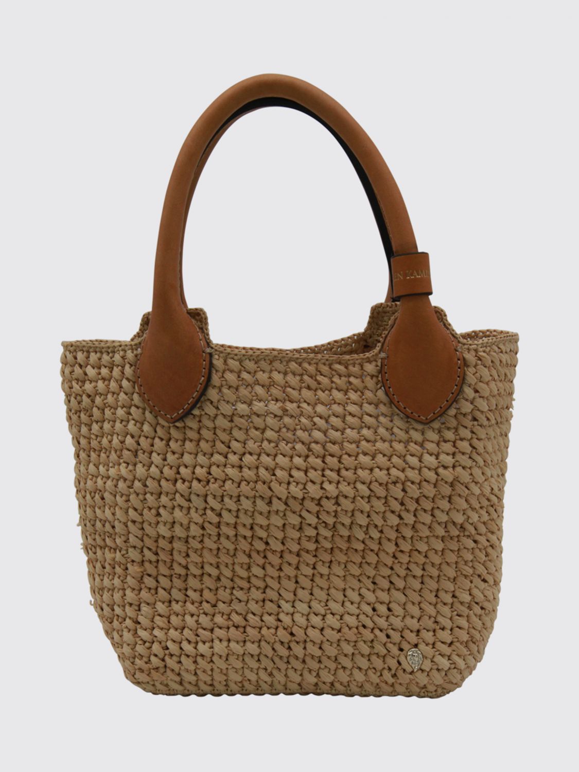 Helen Kaminski Beige Raffia Satchel In Brown