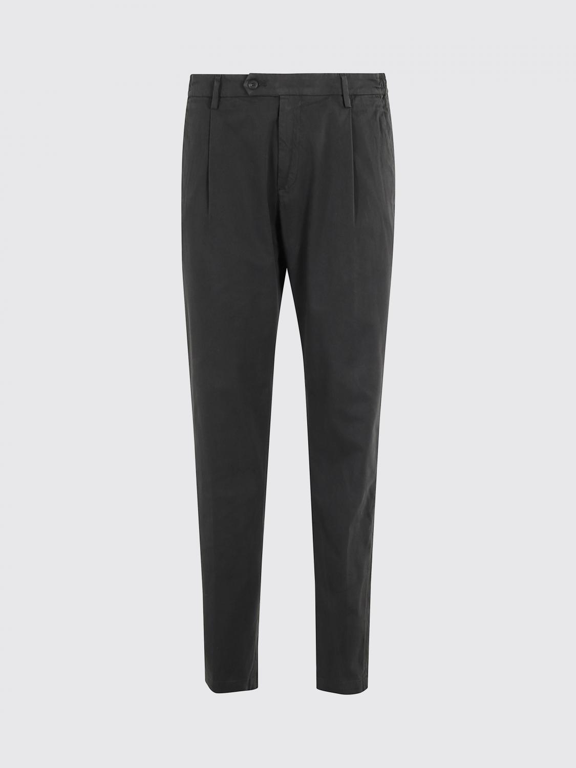 Eleventy Trousers Featuring Back And Side Pockets In Black