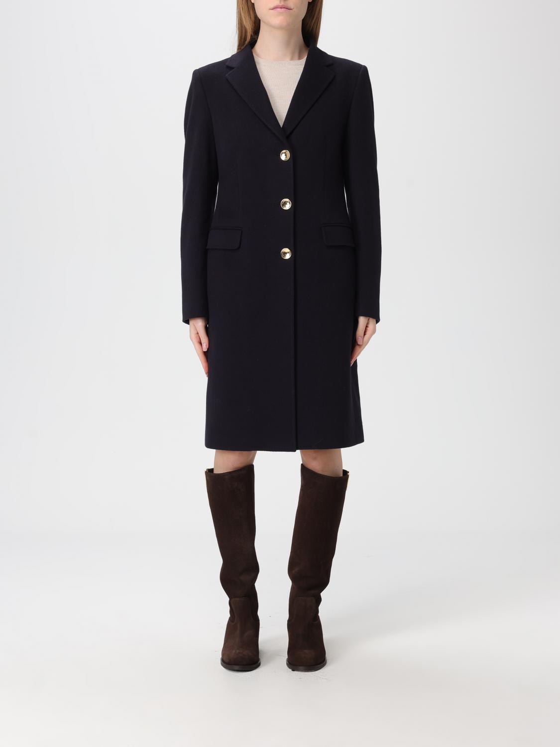 Tagliatore Coat  Woman Color Blue In Black