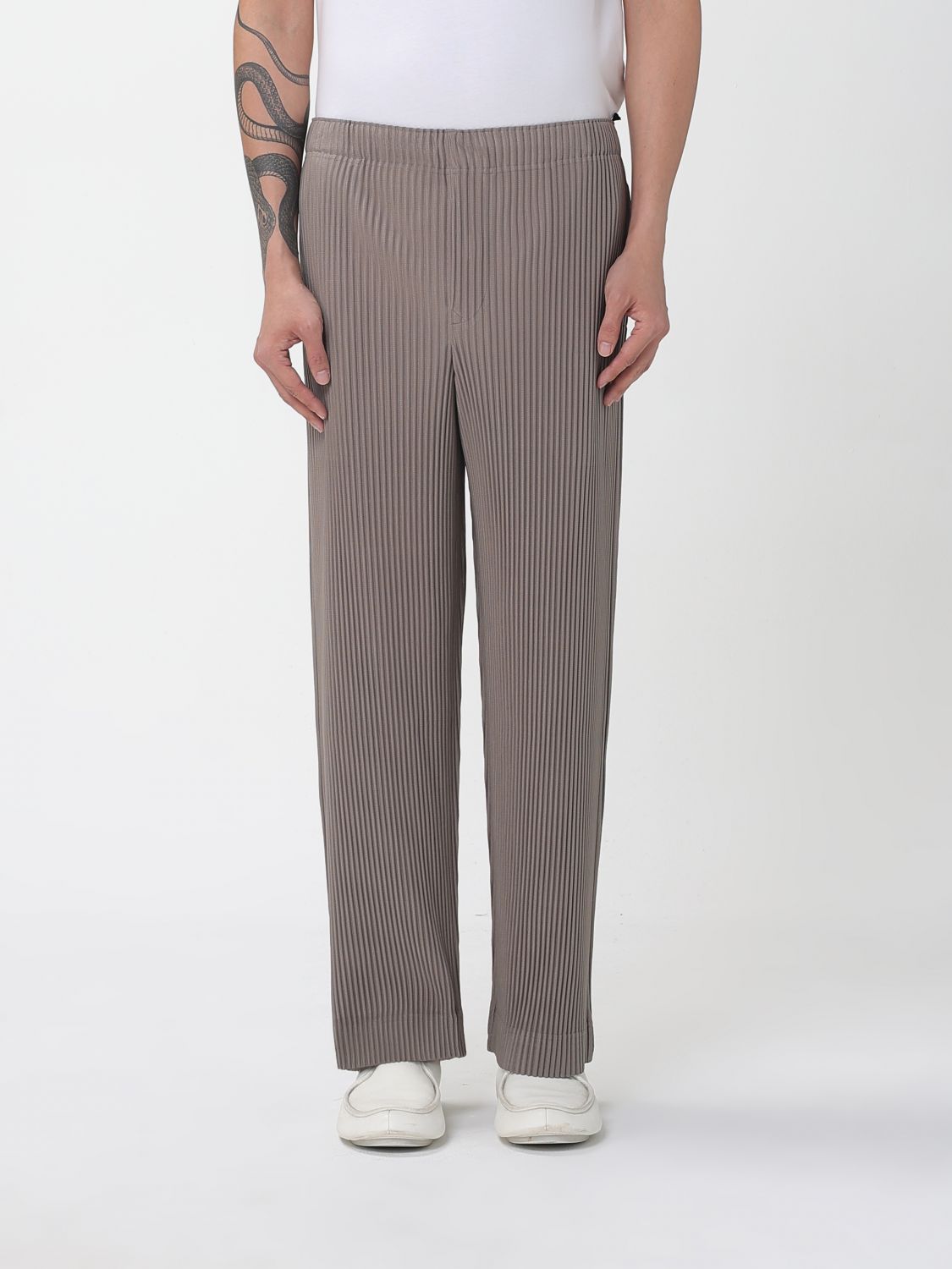 Issey Miyake Pants Homme Plisse' Men Color Beige In Nude