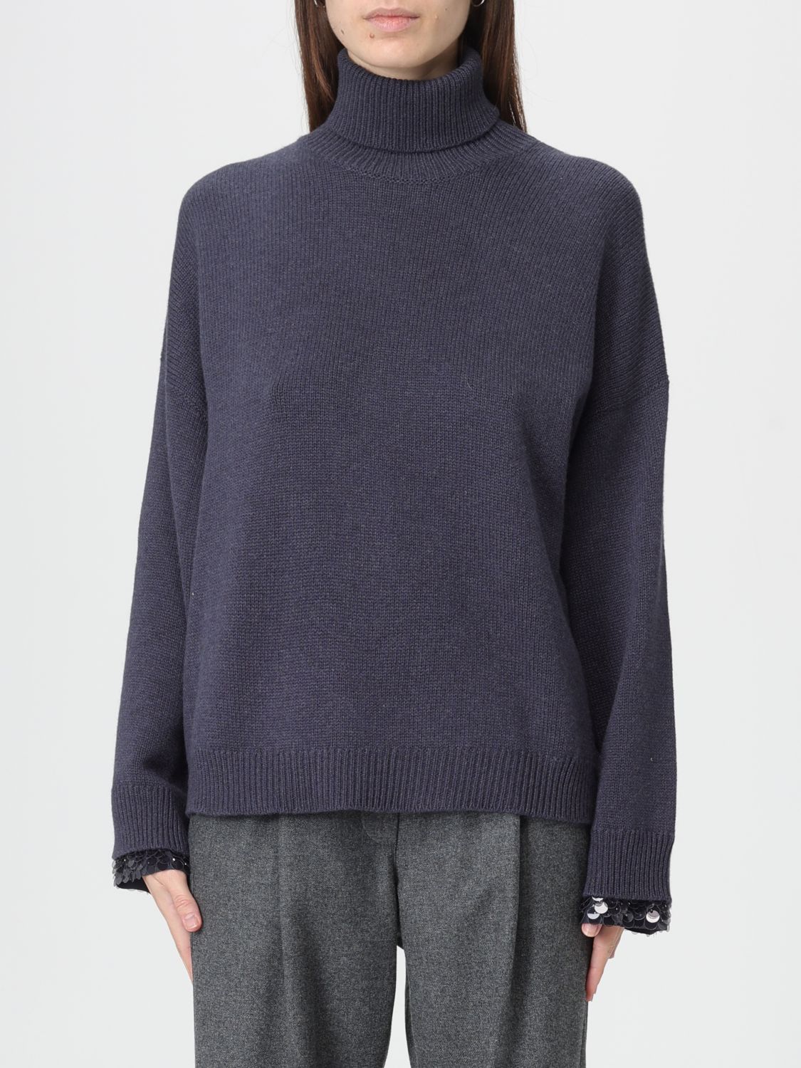 Brunello Cucinelli Sweater  Woman Color Blue In Blue