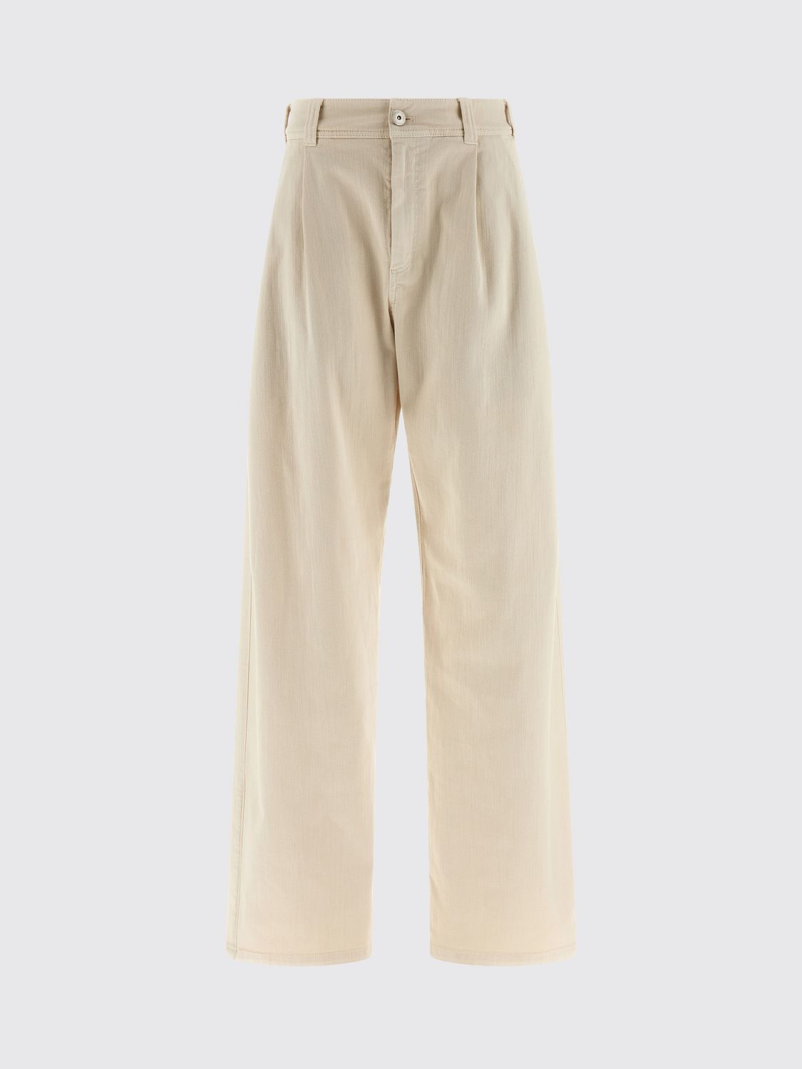 Brunello Cucinelli Wide Leg Pleated Trousers Pockets In Neutral