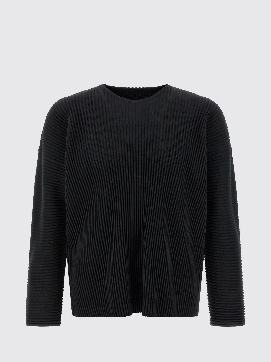 Issey Miyake September Knitwear Long Sleeve Sweater In Black
