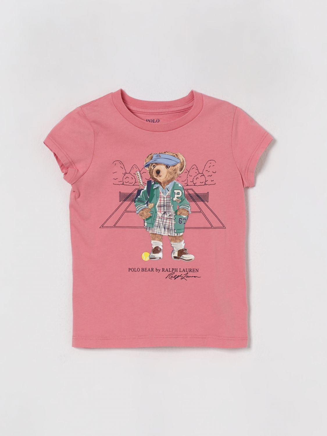 Polo Ralph Lauren Polo Bear-print T-shirt In Pink